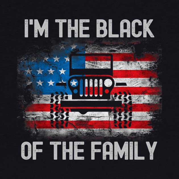 I'm The Black Jeep Of The Family Jeep American Flag Jeep by Oska Like